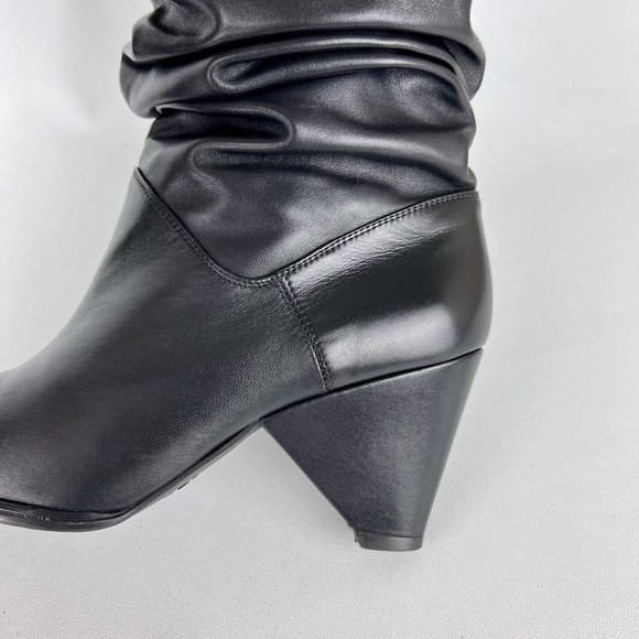 Stuart Weitzman Womens Black Leather Mid Calf Boots Slouchy size EU 35.5 US 5.5 - Picture 11 of 16